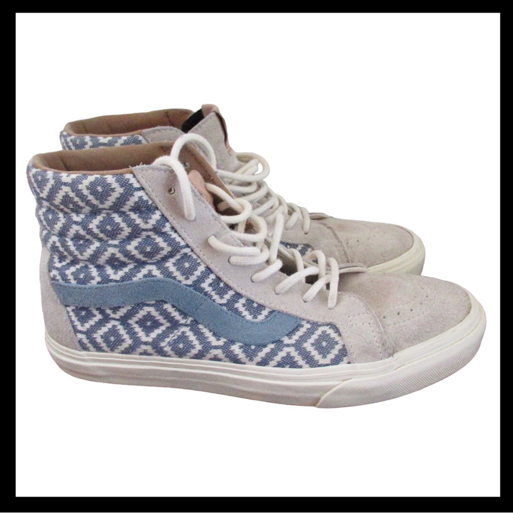 Vans SK8 Hi Top Sneakers California Collection Italian Weave Suede